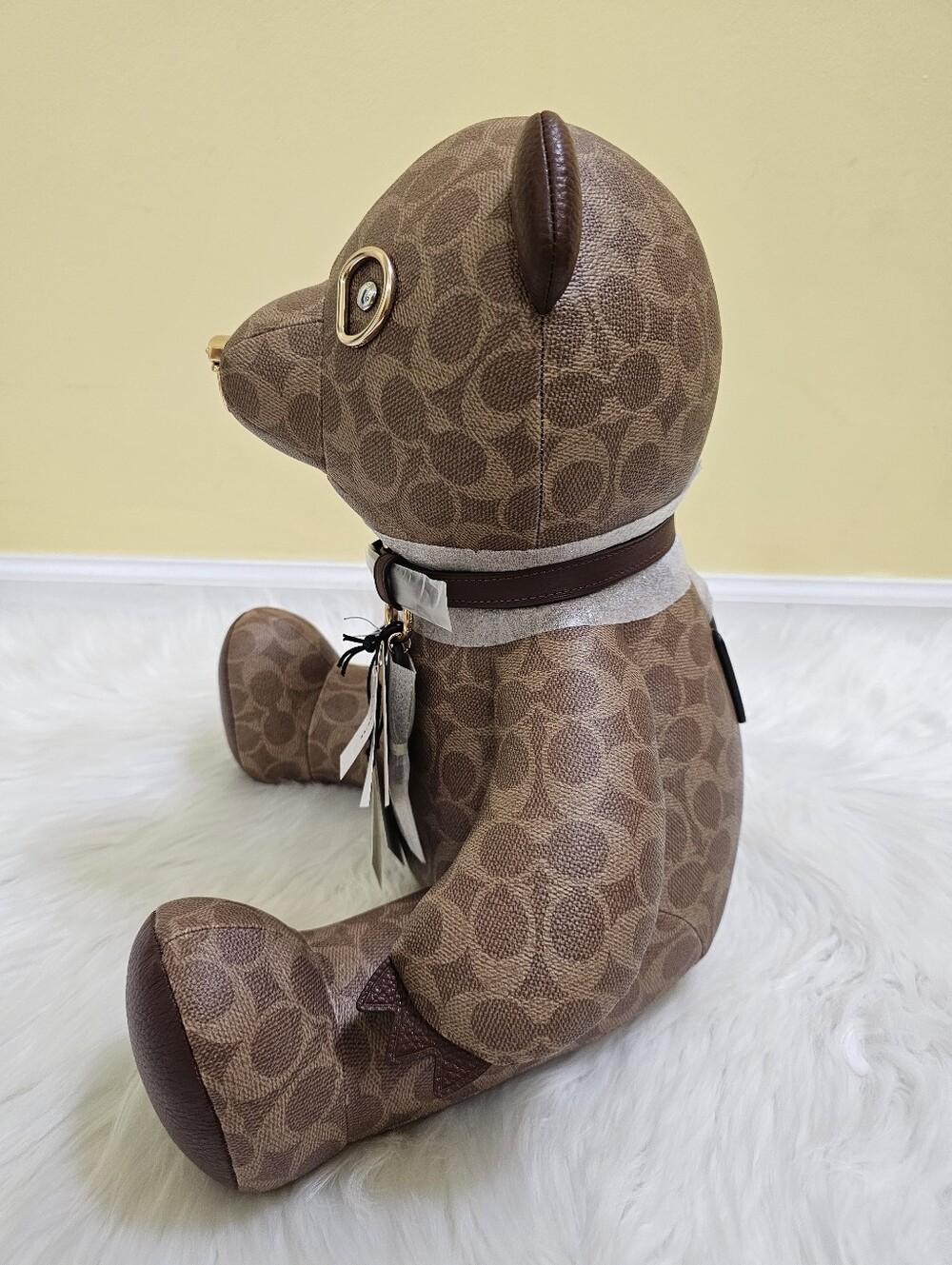 Coach Collectible Bear in Signature Canvas - Picture 4 of 12